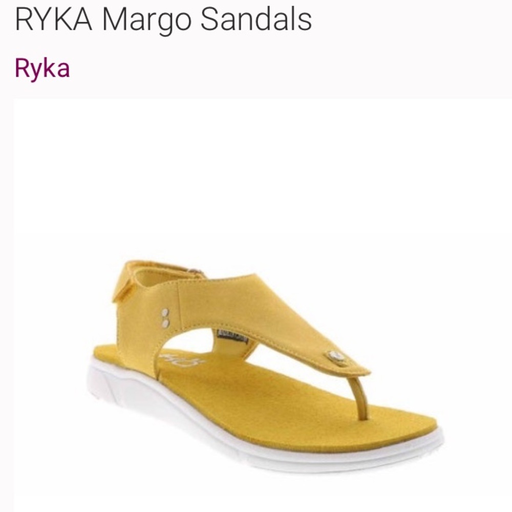 Ryka women Margo Mustard Yellow Sandals